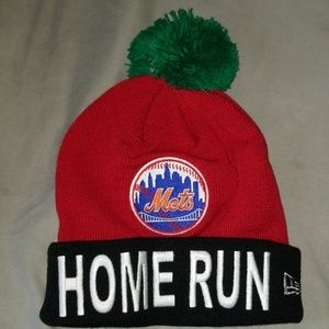 Ny Mets Home Run Apple Beanie Hat 